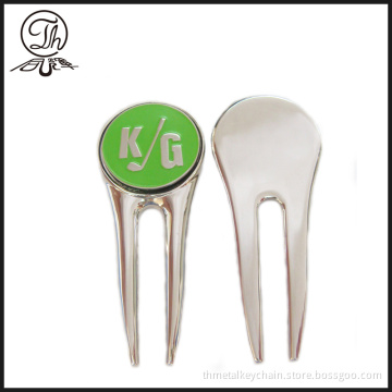 Golf ball marking divot repair tool
